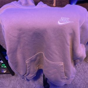 Kids large tan Nike hoodie